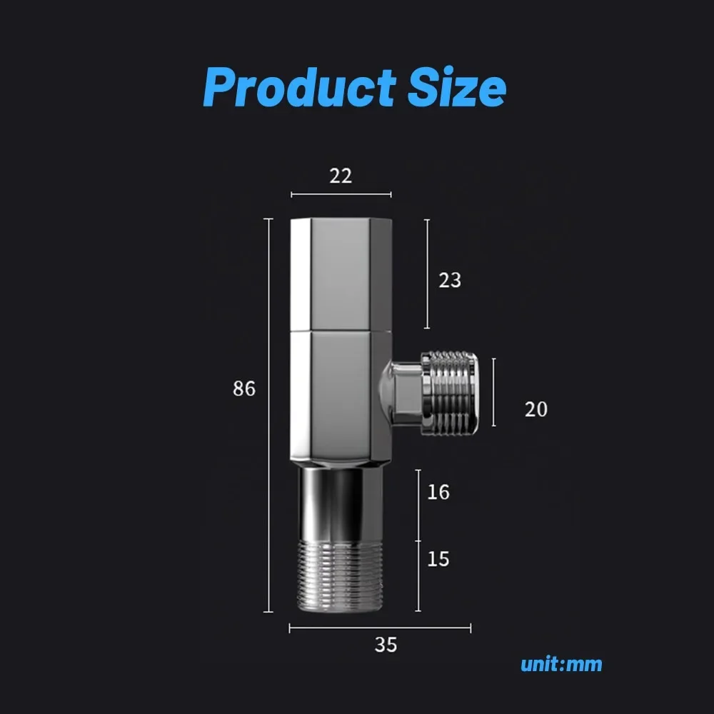 Brass G1/2 Angle Valve Hot Col - Toilet Fill Valve review and price