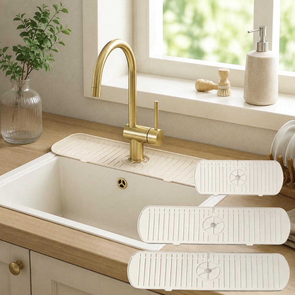 Silicone Faucet Mat Sink Splas - Silicone Tap Washer review and price